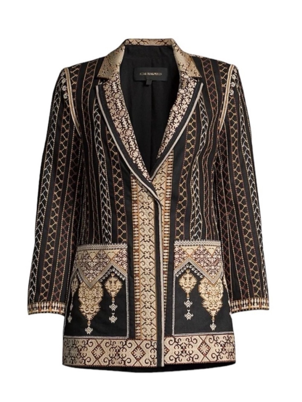 Kobi Halperin Linen/Cotton Embroidered Blazer size Small
